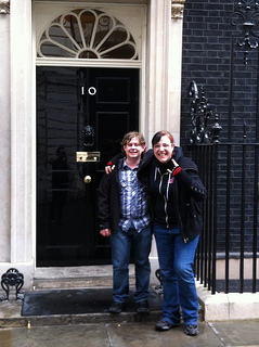 Outside Downing Street