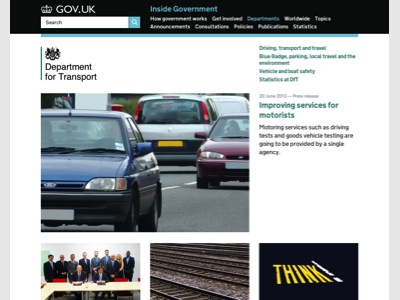 GOV.UK - Department of Transport