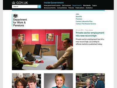 GOV.UK - Department for Work and Pensions